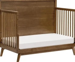 Babyletto Palma 4-in-1 Convertible Crib w/Toddler Bed Conversion Kit - Natural Walnut