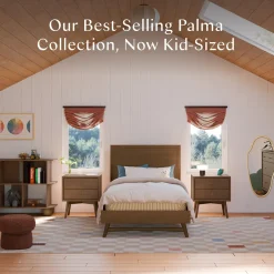 Babyletto Palma Twin Bed - Natural Walnut