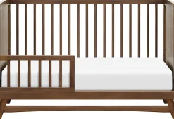 Babyletto Peggy 3-in-1 Convertible Crib w/Toddler Bed Conversion Kit - Natural Walnut
