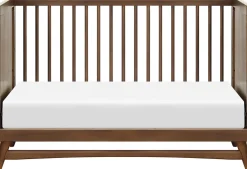 Babyletto Peggy 3-in-1 Convertible Crib w/Toddler Bed Conversion Kit - Natural Walnut