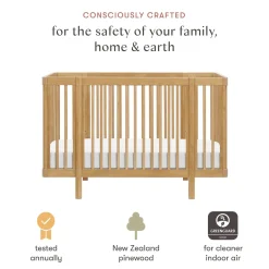 Babyletto Pogo 8-in-1 Convertible Crib w/All-Stages Conversion Kits - Honey