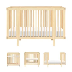Babyletto Pogo 8-in-1 Convertible Crib w/All-Stages Conversion Kits - Blonde