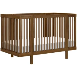 Babyletto Pogo 8-in-1 Convertible Crib w/All-Stages Conversion Kits - Natural Walnut