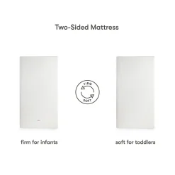 Babyletto Pure Core Crib Mattress w/ Hybrid Quilted Waterproof Cover (2-Stage)