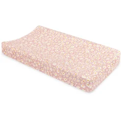 Babyletto Quilted Changing Pad Cover in GOTS Certified Organic Muslin Cotton - Daisy