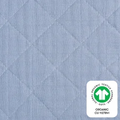 Babyletto Quilted Changing Pad Cover in GOTS Certified Organic Muslin Cotton - Dewdrop