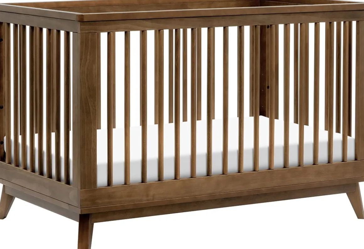 Babyletto Scoot 3-in-1 Convertible Crib w/Toddler Bed Conversion Kit - Natural Walnut