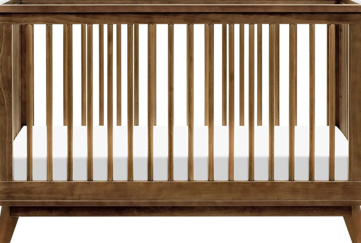 Babyletto Scoot 3-in-1 Convertible Crib w/Toddler Bed Conversion Kit - Natural Walnut