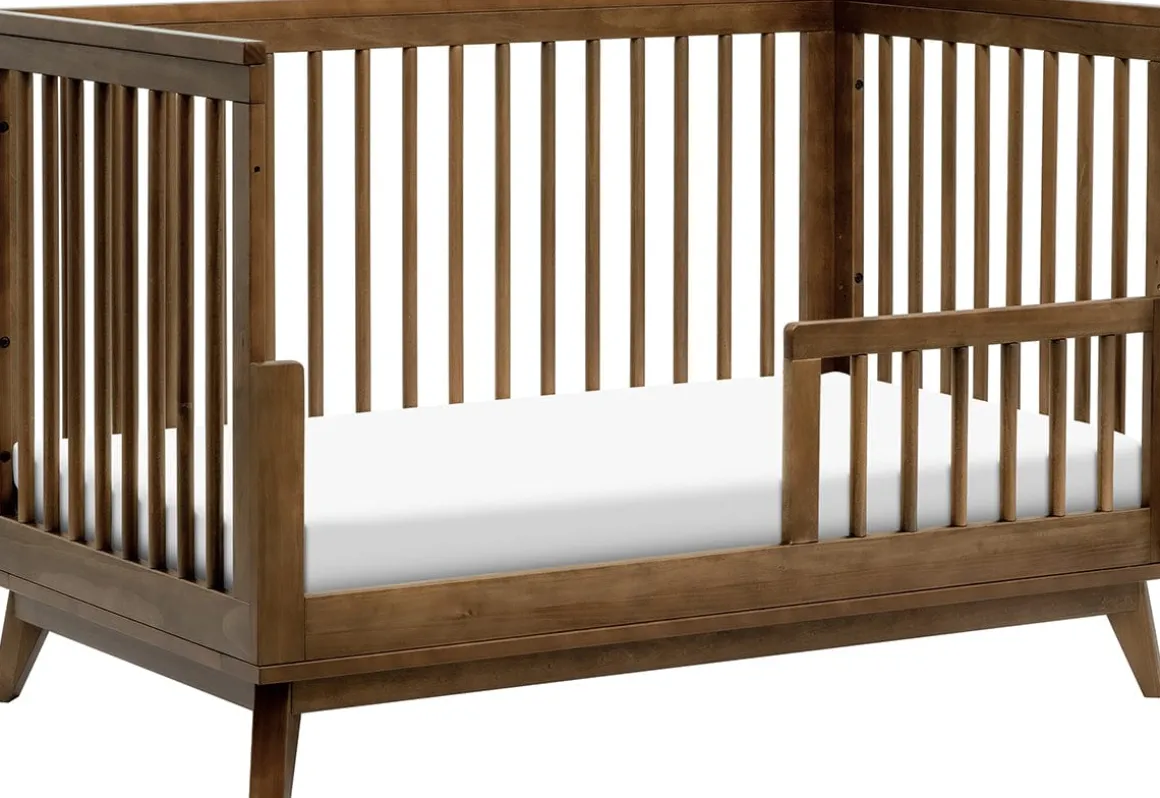 Babyletto Scoot 3-in-1 Convertible Crib w/Toddler Bed Conversion Kit - Natural Walnut