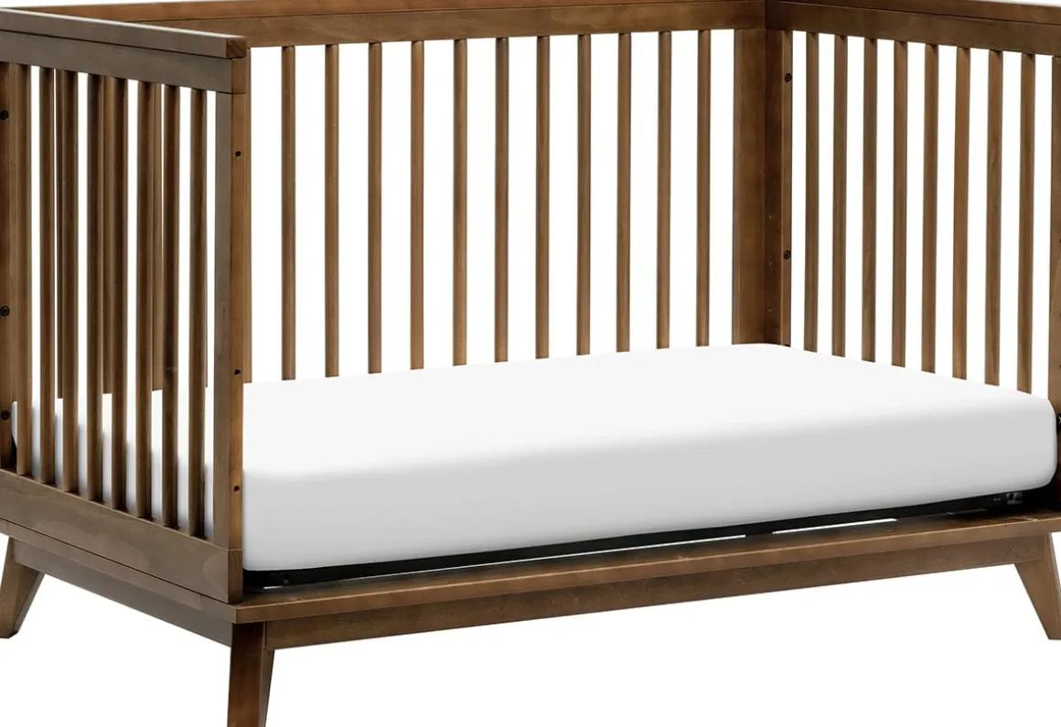 Babyletto Scoot 3-in-1 Convertible Crib w/Toddler Bed Conversion Kit - Natural Walnut
