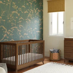 Babyletto Scoot 3-in-1 Convertible Crib w/Toddler Bed Conversion Kit - Natural Walnut