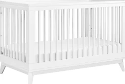 Babyletto Scoot 3-in-1 Convertible Crib w/Toddler Bed Conversion Kit - White