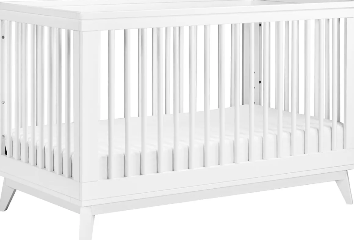 Babyletto Scoot 3-in-1 Convertible Crib w/Toddler Bed Conversion Kit - White