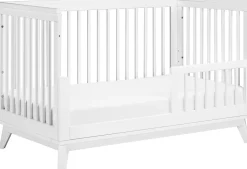 Babyletto Scoot 3-in-1 Convertible Crib w/Toddler Bed Conversion Kit - White