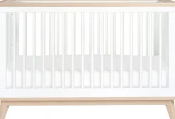 Babyletto Scoot 3-in-1 Convertible Crib w/Toddler Bed Conversion Kit - White / Washed Natural