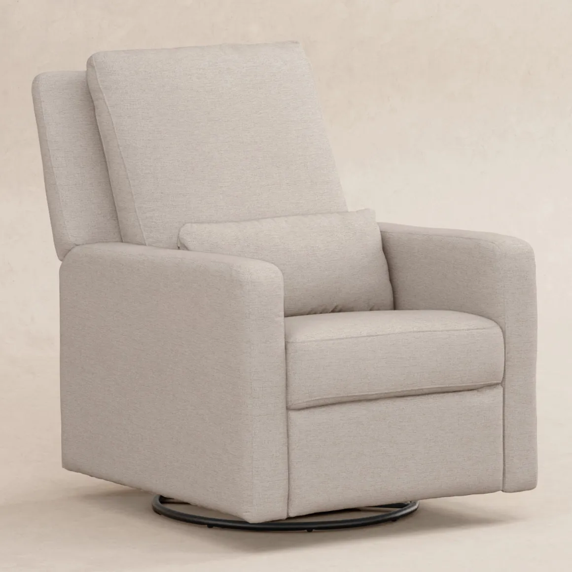Babyletto Sigi Electronic Recliner and Swivel Glider w/ USB - Performance Beach Eco-Weave