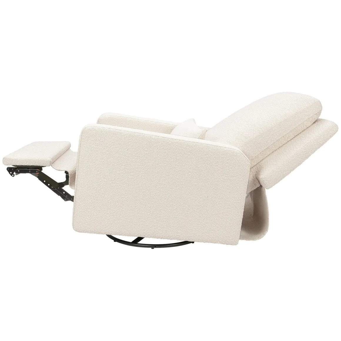 Babyletto Sigi Electronic Recliner and Swivel Glider w/ USB - Performance Ivory Boucle
