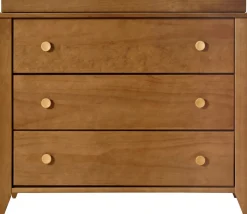 Babyletto Sprout 3-Drawer Changer Dresser w/Removable Changing Tray - Chestnut / Natural