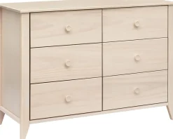 Babyletto Sprout 6-Drawer Double Dresser - Washed Natural
