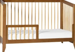 Babyletto Sprout 4-in-1 Convertible Crib w/Toddler Bed Conversion Kit - Chestnut / Natural