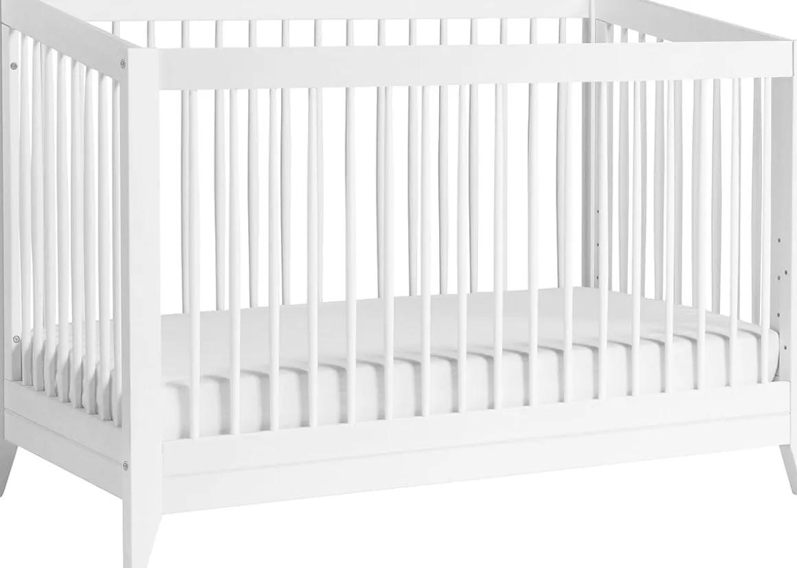 Babyletto Sprout 4-in-1 Convertible Crib w/Toddler Bed Conversion Kit - White