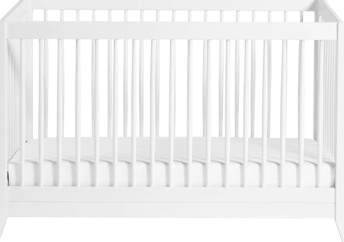 Babyletto Sprout 4-in-1 Convertible Crib w/Toddler Bed Conversion Kit - White