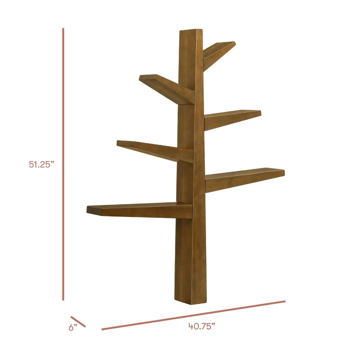 Babyletto Spruce Tree Bookcase - Natural Walnut