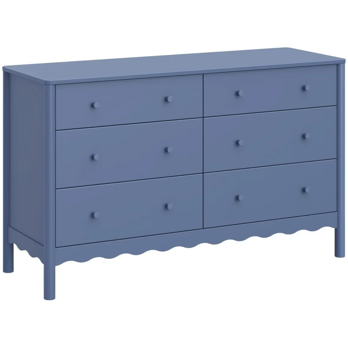 Babyletto Swell 6-Drawer Assembled Dresser - Cove Blue