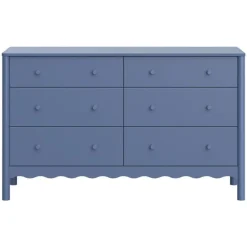 Babyletto Swell 6-Drawer Assembled Dresser - Cove Blue