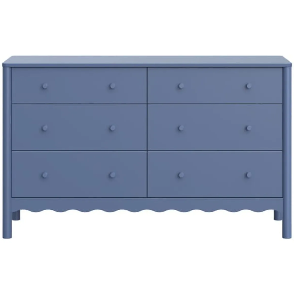 Babyletto Swell 6-Drawer Assembled Dresser - Cove Blue