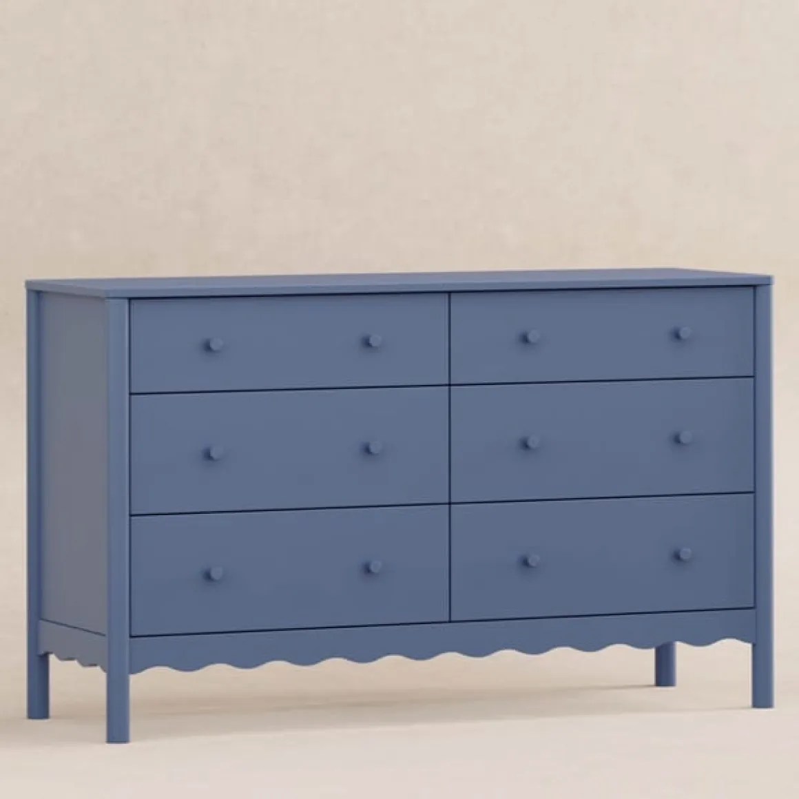 Babyletto Swell 6-Drawer Assembled Dresser - Cove Blue