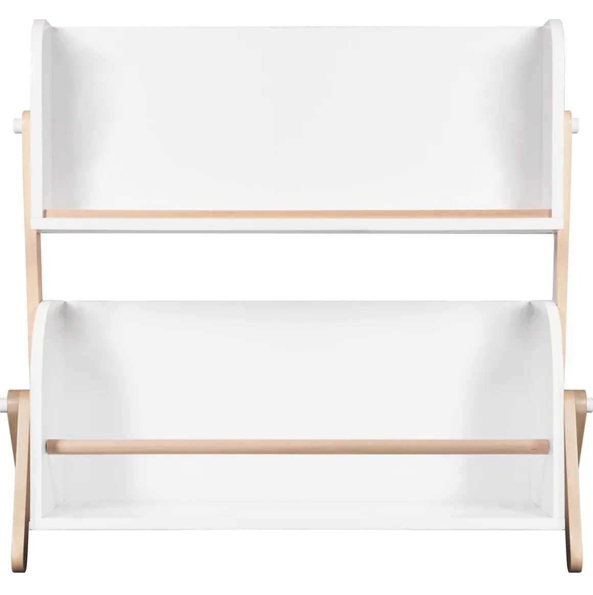 Babyletto Tally Storage and Bookshelf In White and Washed Natural Finish