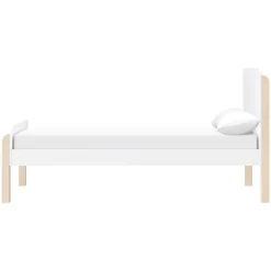 Babyletto TipToe Twin Bed - White/Washed Natural