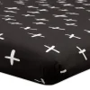 Babyletto Tuxedo Monochrome Cross Mini Crib Sheet