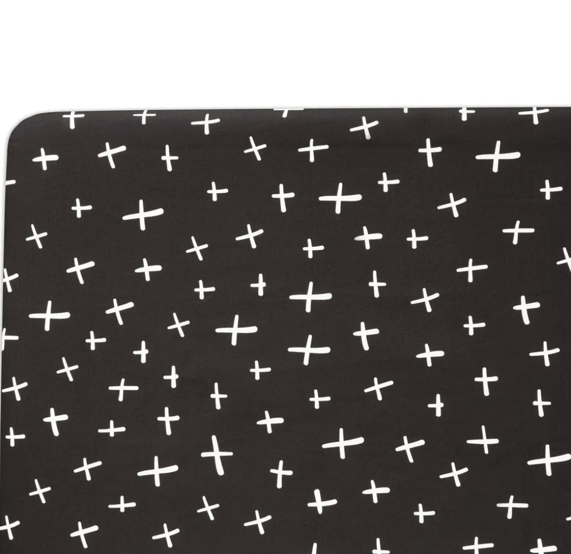 Babyletto Tuxedo Monochrome Cross Mini Crib Sheet