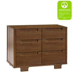 Babyletto Yuzu 6-Drawer Dresser, KD - Natural Walnut