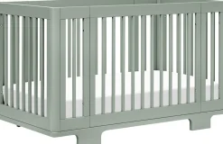 Babyletto Yuzu 8-in-1 Convertible Crib with All-Stages Conversion Kit - Light Sage