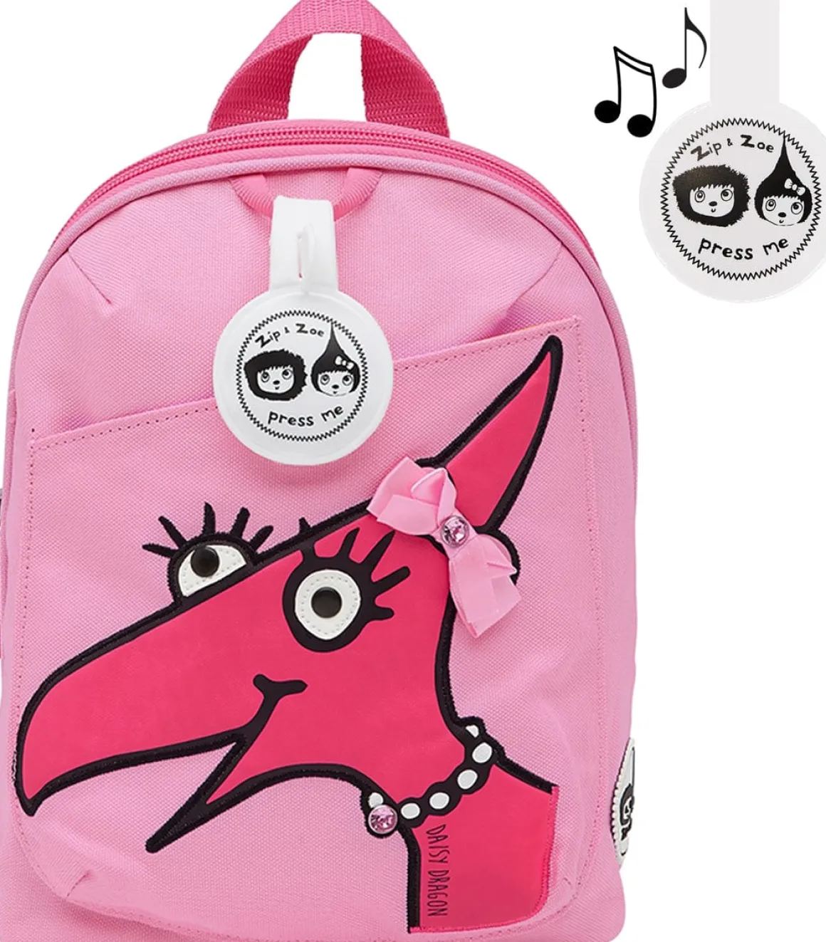 Babymel Mini Kid Backpack + Safety Harness - Daisy Dino Face