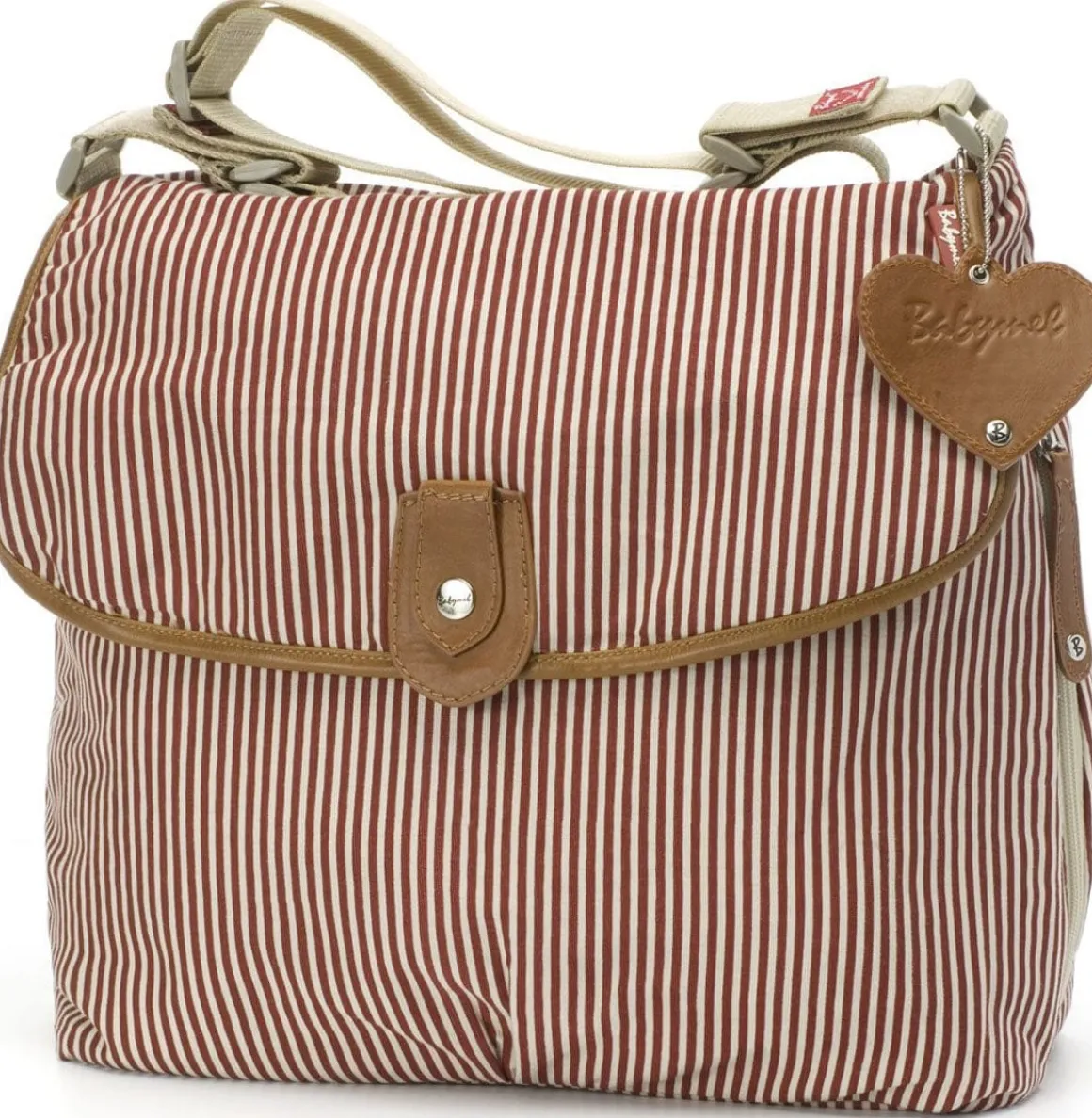 Babymel Satchel Diaper Bag - Red Stripe