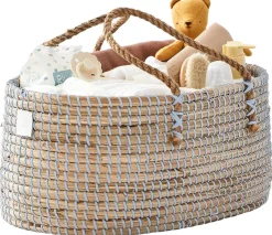 BEBE BASK LILY Diaper Caddy - Dove