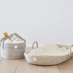 BEBE BASK LILY Diaper Caddy - Dove