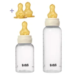 BIBS Baby BPA-Free PP Bottle Grow and Flow Set 5oz/9oz Latex - Ivory