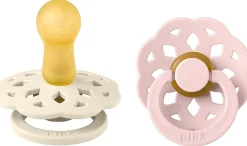 BIBS Boheme Pacifier, 2 Pack - Ivory/Blossom - Size 2 (6+ m)