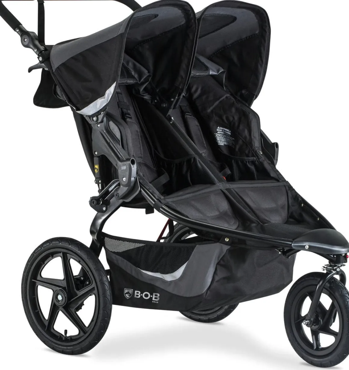 BOB Revolution Flex 3.0 Duallie Double Jogging Stroller - Graphite Black