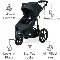 BOB Wayfinder + Champ ClickTight Travel System - Nightfall
