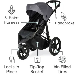BOB Wayfinder Jogging Stroller - Storm
