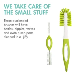 Boon NURSH Silicone Pouch Bottle Feeding and Cleaning Set