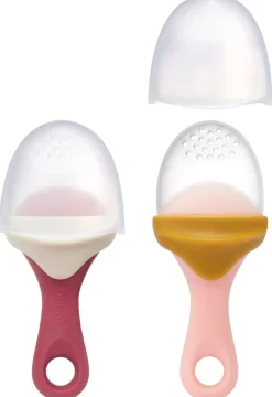 Boon PULP Silicone Feeder 2-pack - Mauve / Pink