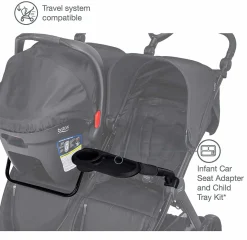 Britax B-Lively Double Infant Car Seat Adapter And Child Tray
