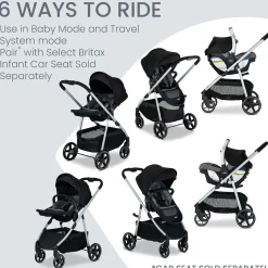 Britax Grove Modular Stroller - Pindot Onyx